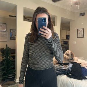 forever 21 striped turtleneck